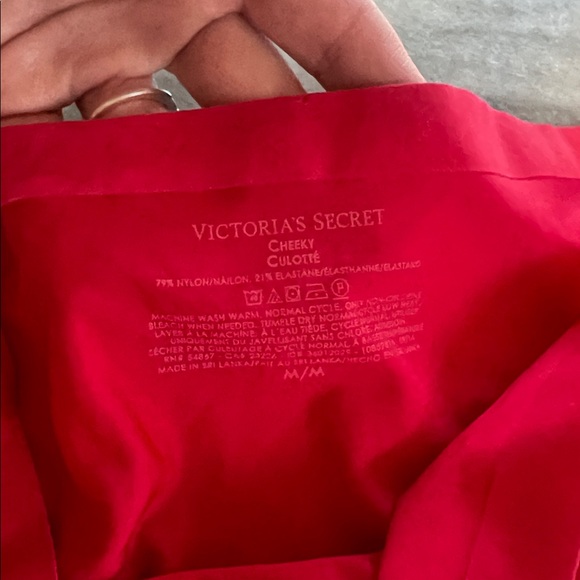 Victoria Secret Red Silky Stretchy Cheeky Underwear - Picture 3 of 5
